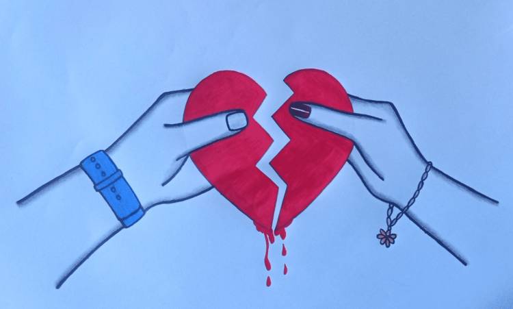 Рисунки на тему разбитое сердце