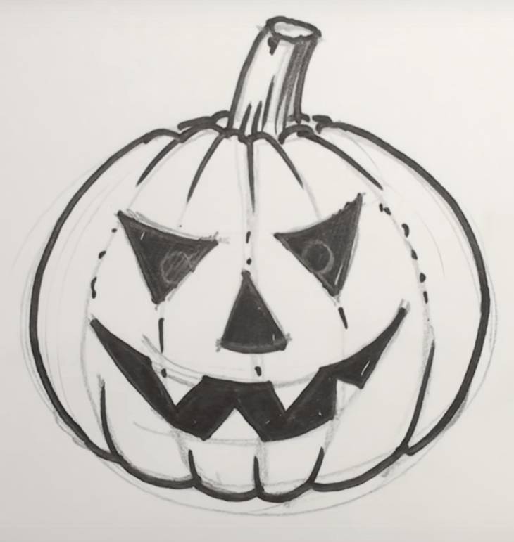 Рисунки для Хэллоуина для срисовки 