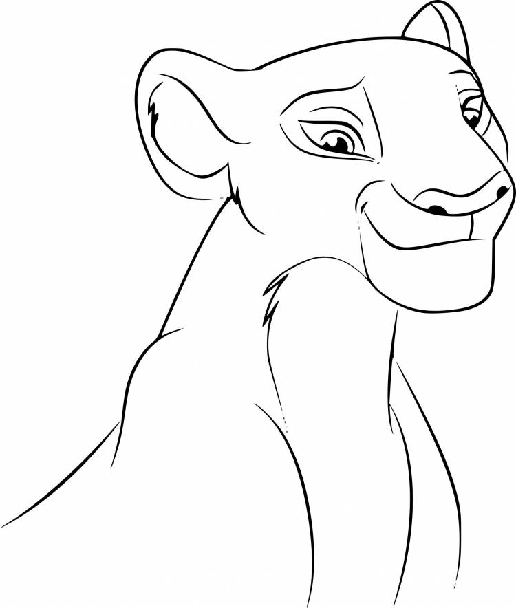 Рисунки король лев для срисовки карандашом