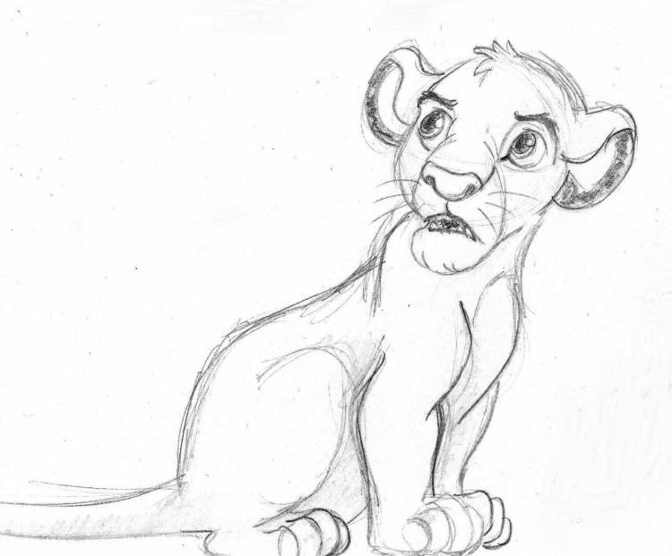 Король лев рисунки для срисовки