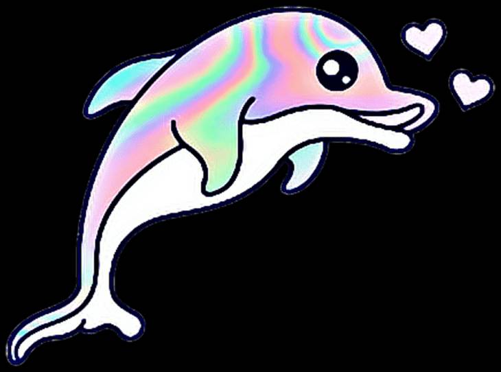 Дельфин для срисовки 