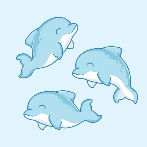 Идеи для срисовки дельфин легкие 