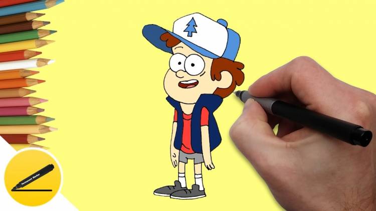 Draw Dipper from Gravity Falls ☆ How to Draw Gravity Falls ☆ Drawing and Pictures