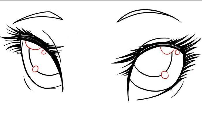 Рисунки аниме глаза для срисовки карандашом