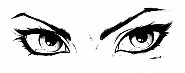 Глаза белые рисунки аниме 