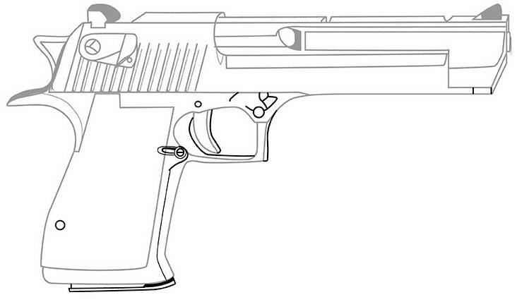 Смотреть ✓ Рисунки огнестрельного оружия для рисования
