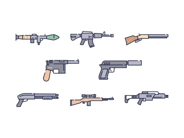 Картинки оружия для срисовки 