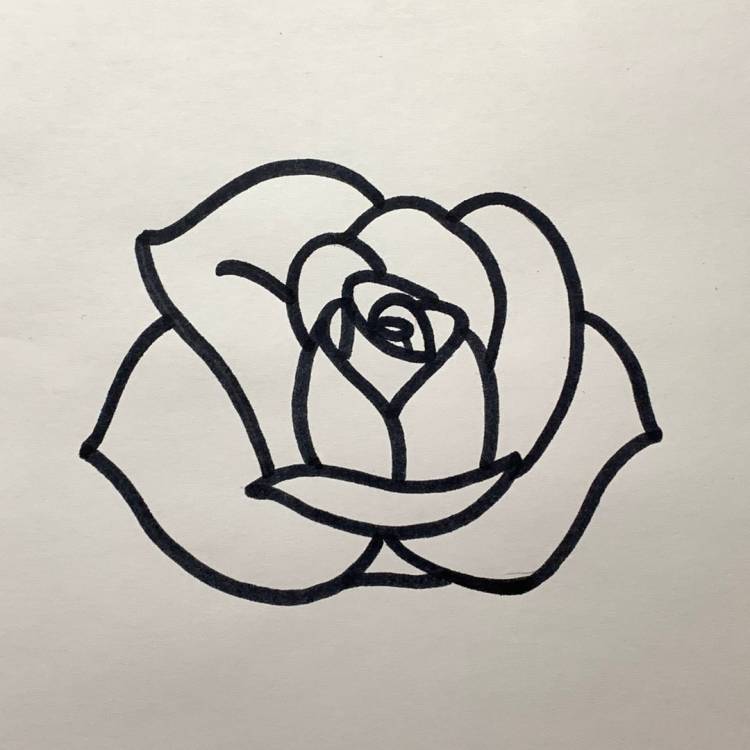 Нарисовать розу 