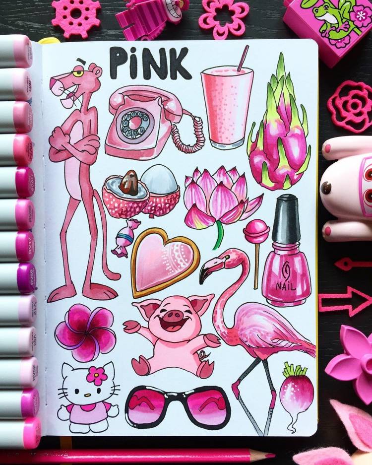 Рисунки на розовую тему
