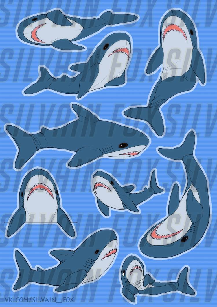 Акула из Икеи скетч