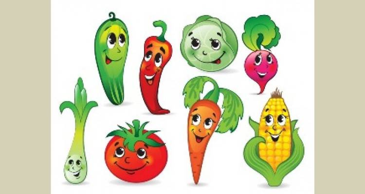 Рисунки овощей для детского сада 