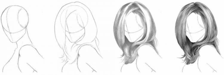 Как Нарисовать Волосы Карандашом (Основы