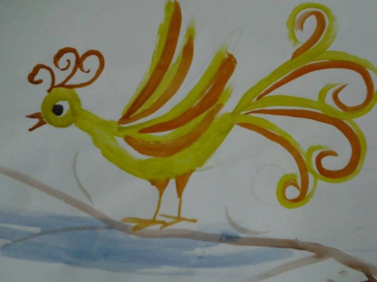 Рисование сказочной птицы (подготовительная группа) 