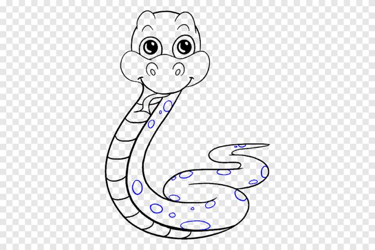 Змея для срисовки 