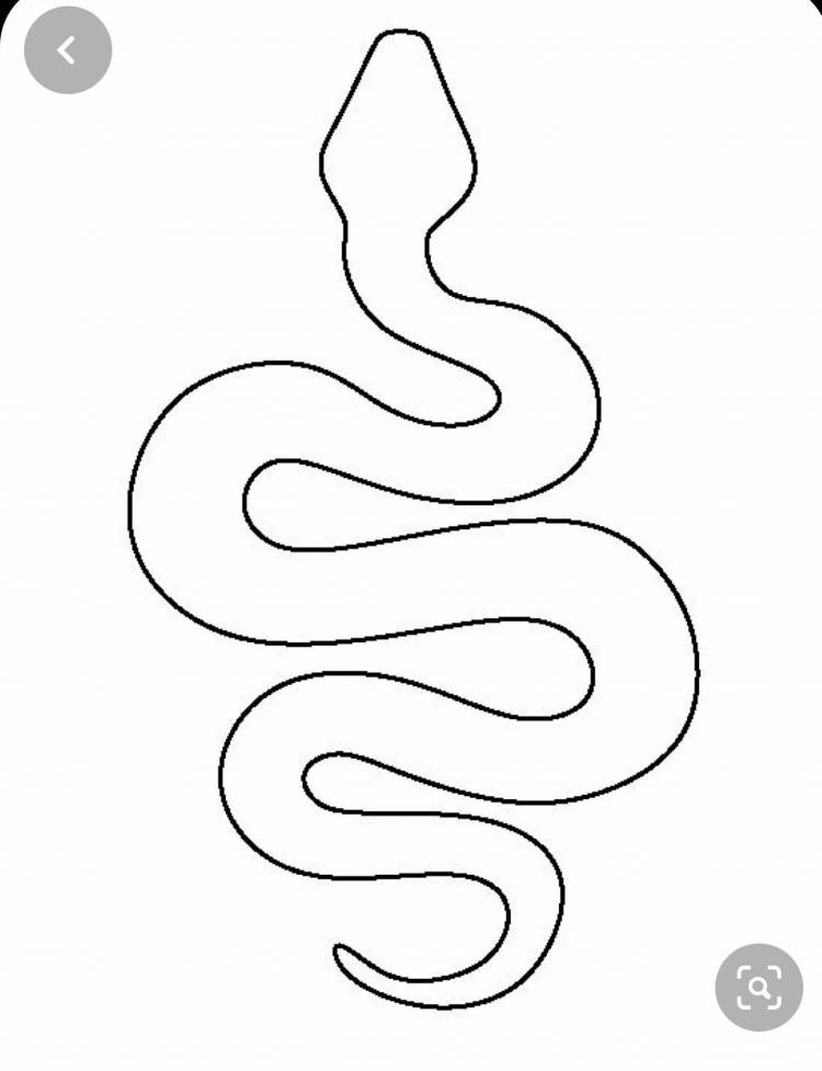 Легкие рисунки змеи