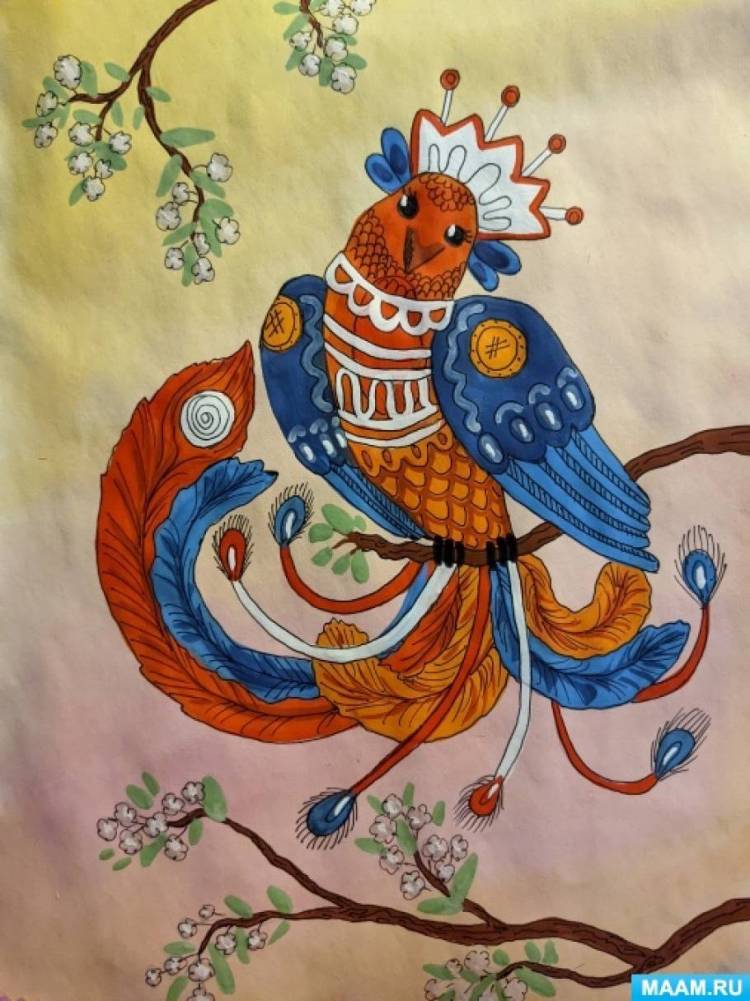 Мастер-класс по декоративному рисованию «Волшебная птица счастья» 