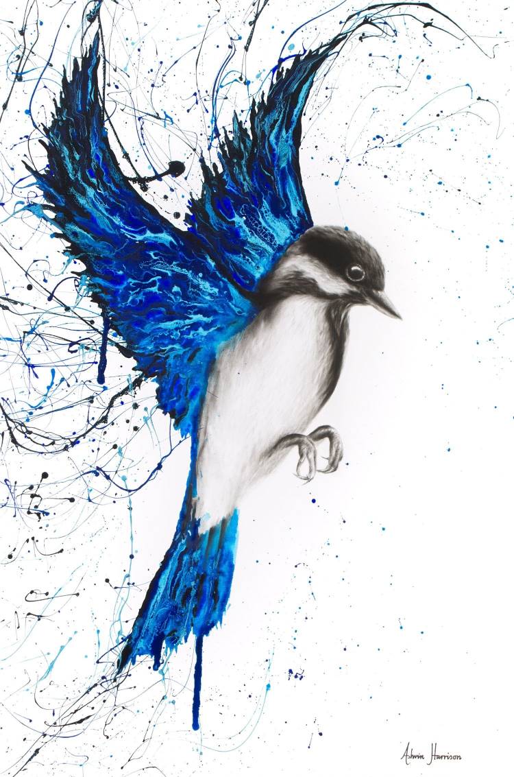 Синяя птица рисунок