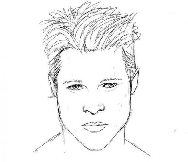 Рисунки карандашом лицо парня 