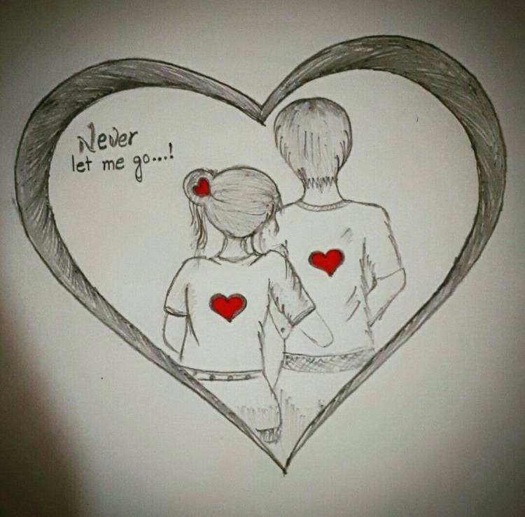 Рисунки для срисовки любовь сердце