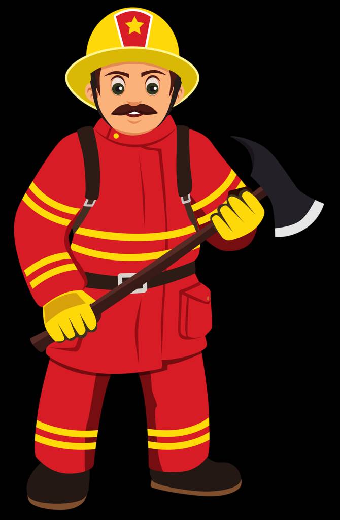 Пожарный детский рисунок 