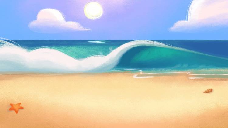 Рисунки лето море