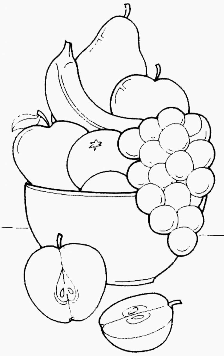Рисунки натюрморт с фруктами легкие
