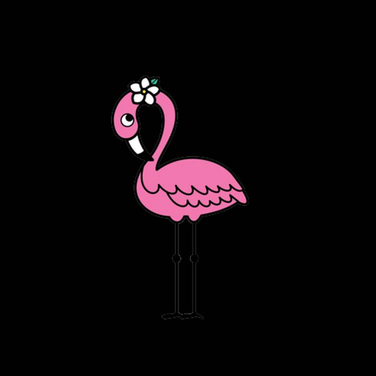 Маленький фламинго рисунок 