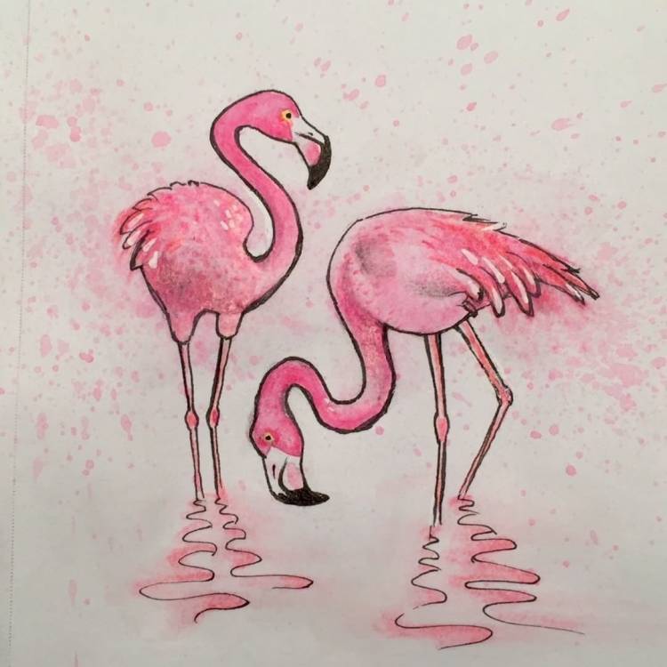 Рисунки розового цвета