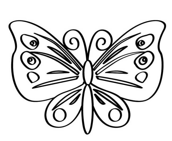 Рисунки для срисовки бабочки 