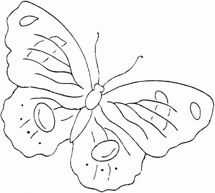 шаблоны для рисования бабочки