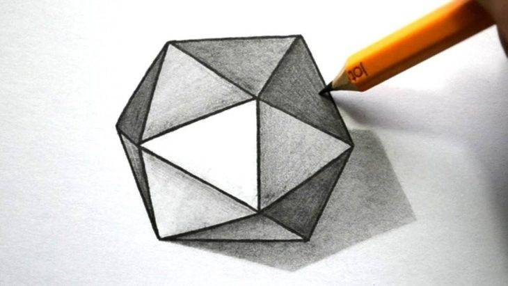 Легкие и красивые геометрические рисунки для срисовки 