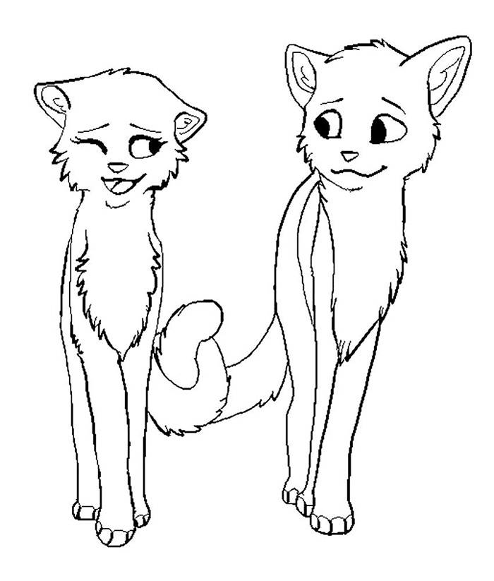 Рисунки для срисовки влюбленные котики 