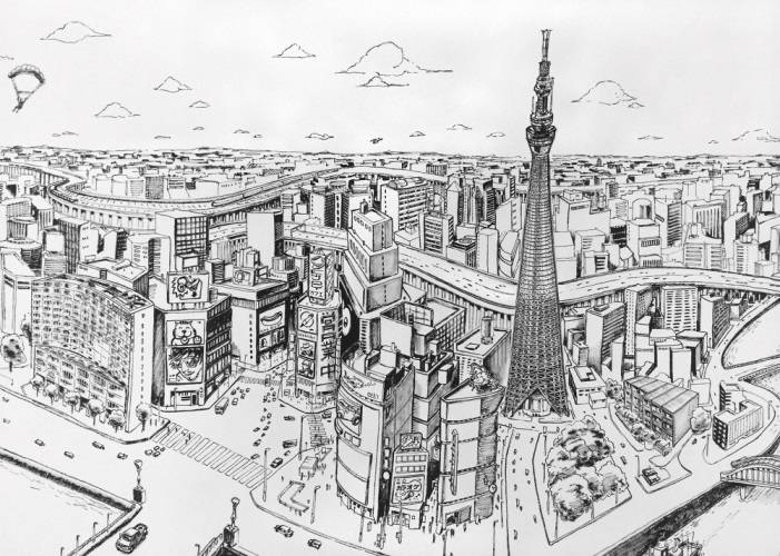 Картинки города будущего для срисовки 