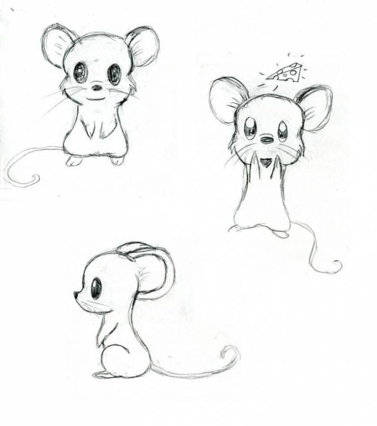 Мышки Срисовки Легкие Пошаговые Рисунки Для Начинающих Карандашом Простые Идеи Красивые Картинки