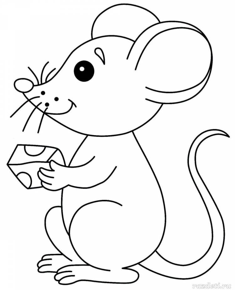 Мышь детский рисунок 