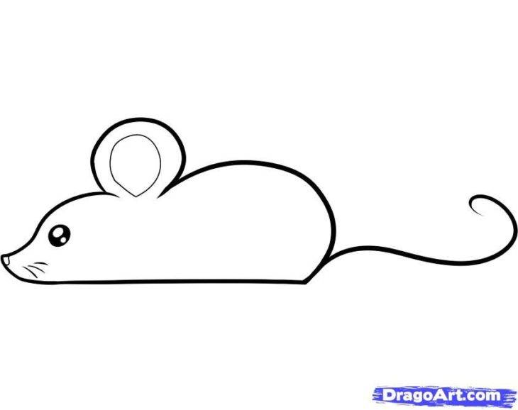 Рисунки мышки для срисовки 