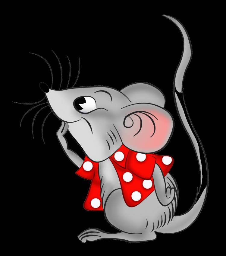 Рисунок мышки из сказки