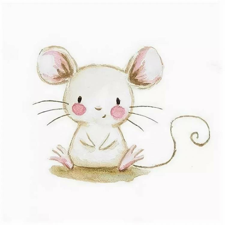 Маленький мышонок рисунок