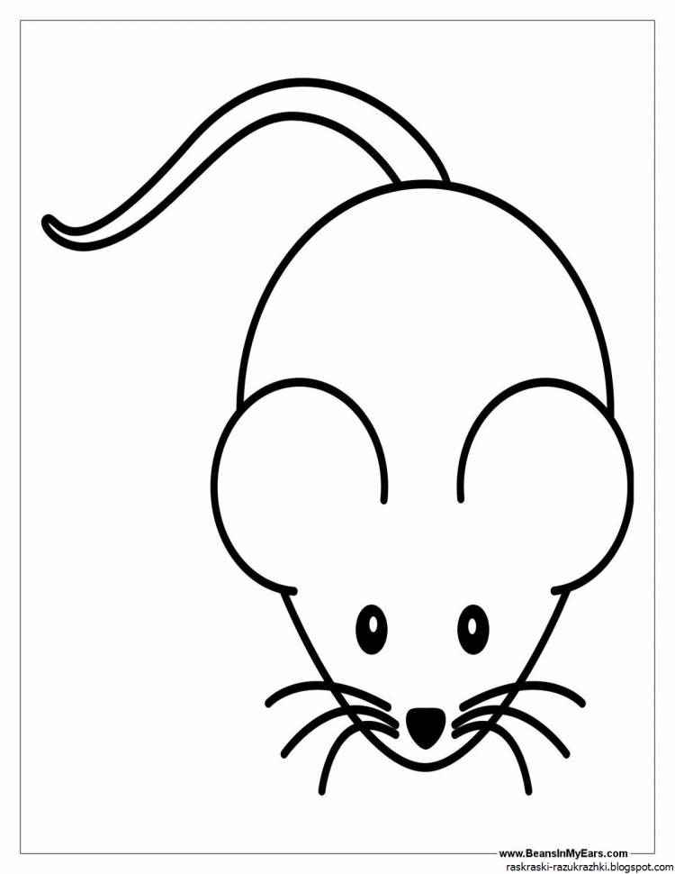 Простой рисунок мышки