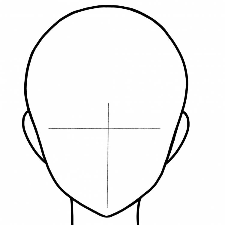 Рисунок лицо человека без волос