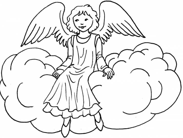Рисунки ангелочков с крыльями красивые