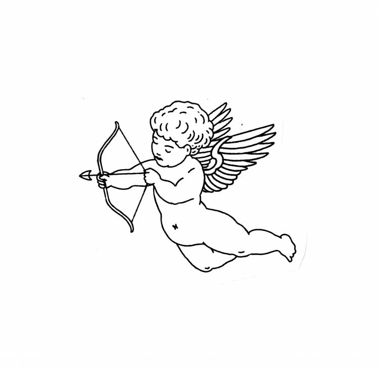 Ангел рисунок легкий