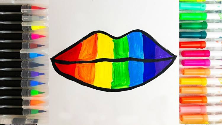 Как нарисовать губы Раскраски для детей Красивые Легкие рисунки