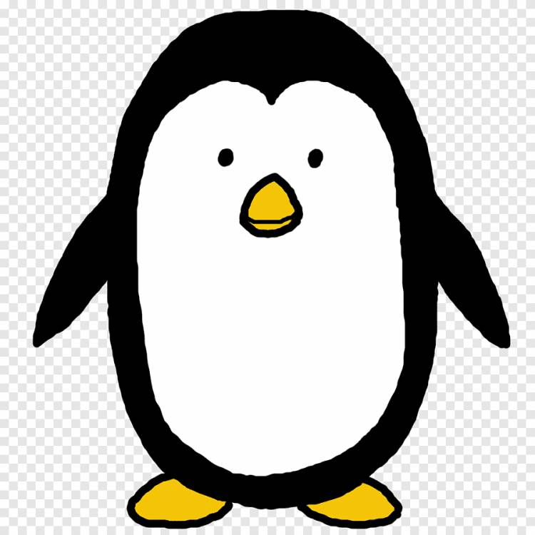Пингвин для срисовки легкие