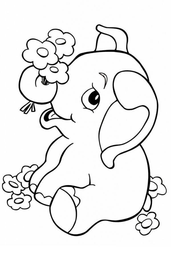 Рисунки слона для срисовки 