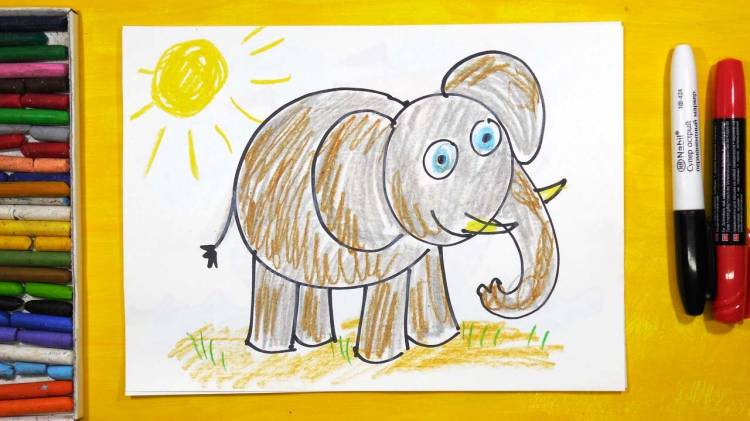 Как рисовать Слона