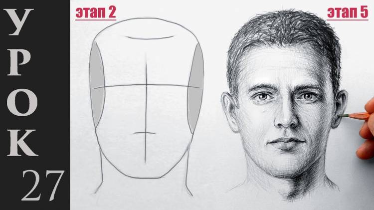 Как нарисовать портрет, лицо и голову человека