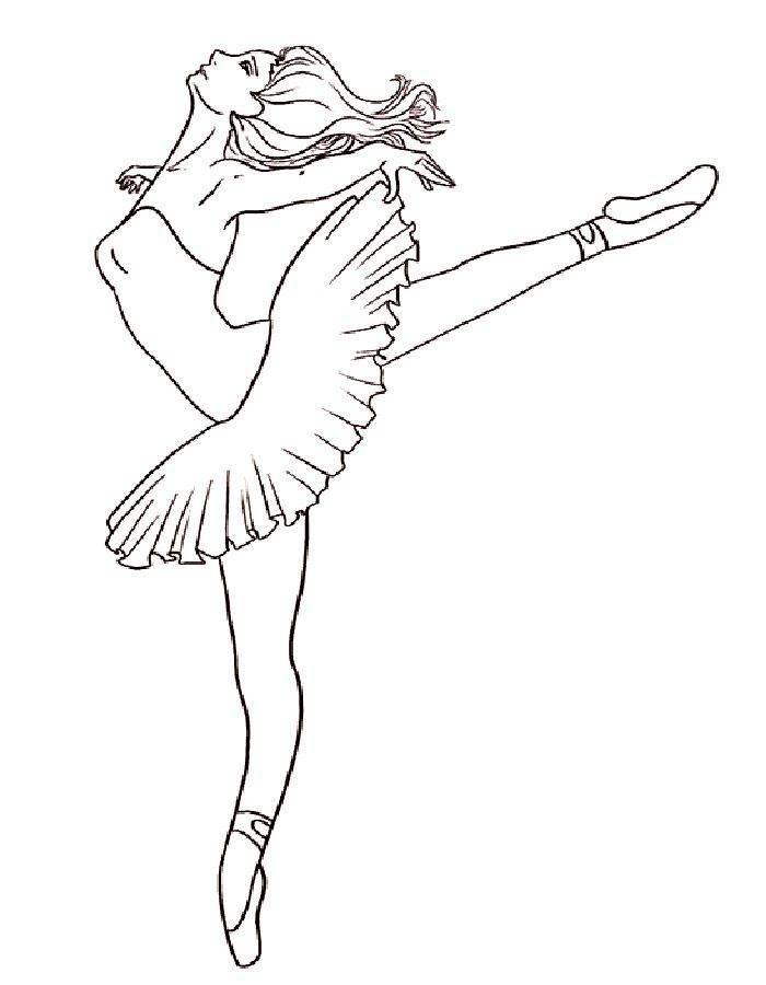Красивые рисунки балерин для срисовки 