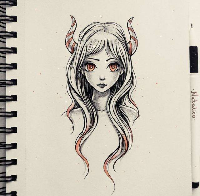 Рисунки для срисовки демоны 