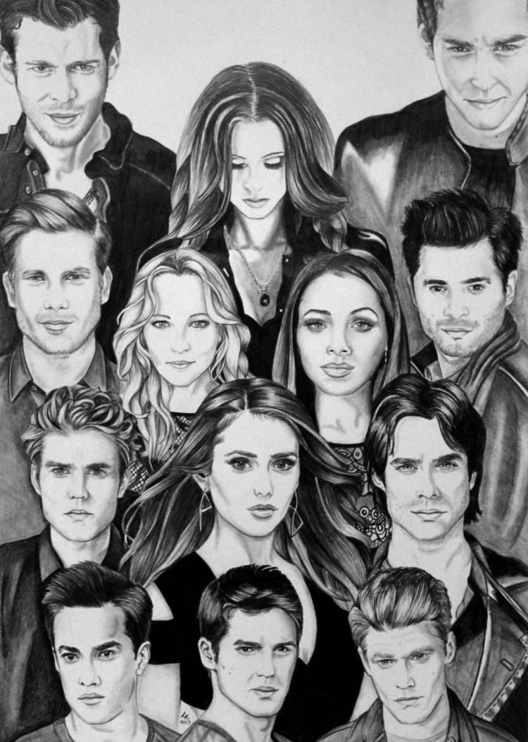 My The Vampire Diaries drawing! Twitter